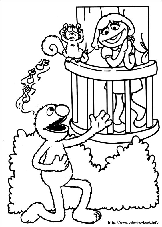 Sesame Street coloring picture